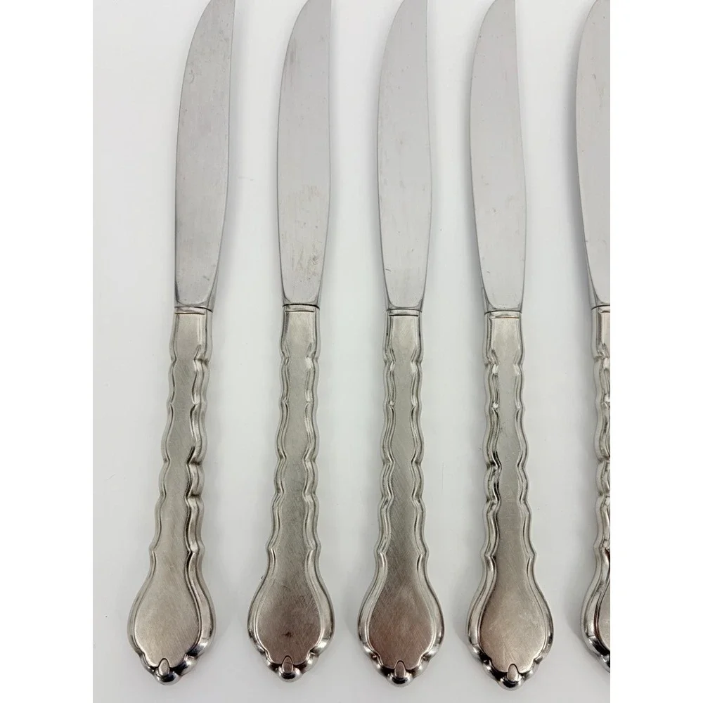 Oneida Community Cello Set of 8 Dinner Knives Stainless Flatware